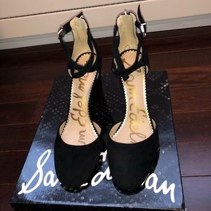 Sam Edelman Simmons Black Suede Heel
